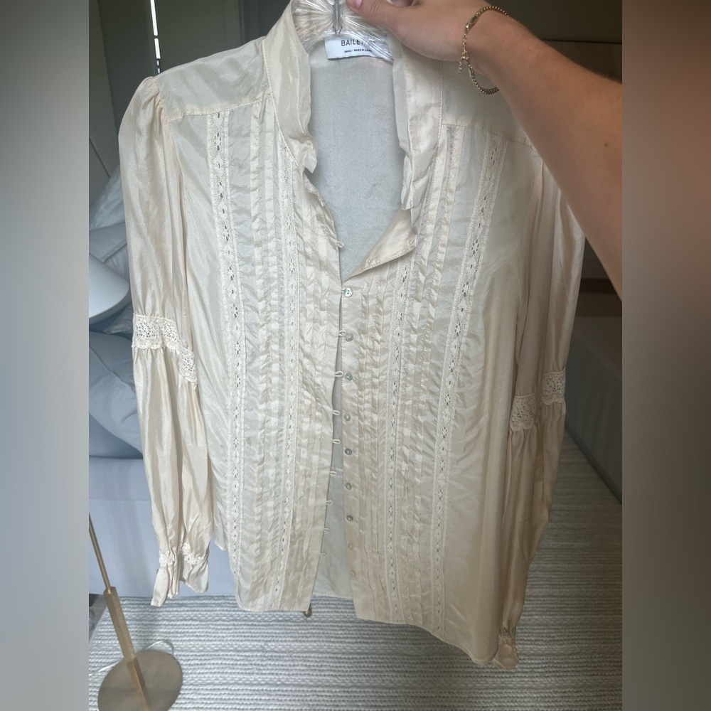 Bailey 44 cream blouse